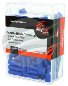 Jaylec Female Blade Terminal 6.3mm [ref Narva 56144] Pack 100