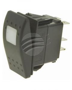 Carling Rocker Switch On/Off Red Illum 12V 20Amp Spst 4 Blade Terminal