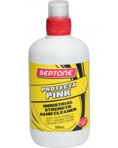 Septone Protecta Pink Hand Cleaner Heavy Duty Squeeze Bottle 500ml