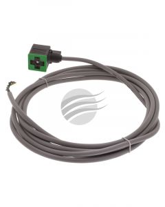 Jaylec Din Connector Square Type A 24V with Led, 3M Fly Lead 2 Pole