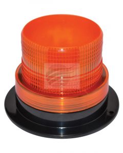 Jaylec LED Amber Strobe Beacon 12- 80V Plastic 3 Bolt Mount