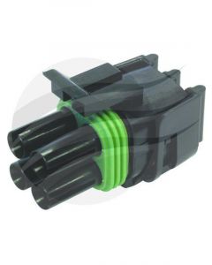Delphi Pack 5 Connector Housing 4 Way Female Weatherpack Square Use