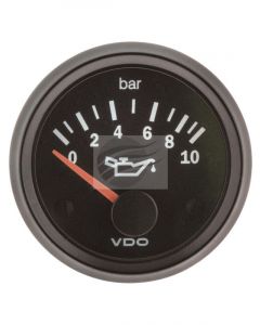 VDO Cockpit Vision Oil Press Gauge Electric 0 -10Bar 24V 52mm Diam