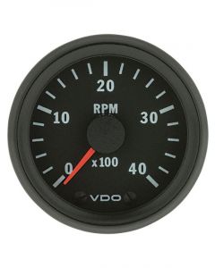 VDO Cockpit Vision Tachometer 12V Electronic 0-4,000Rpm 52mm Diam