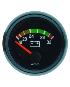 VDO C/Pit Inter Voltmeter 24V 18 - 32V 52mm Diam Eg0079