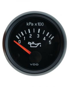VDO Cockpit Vision Oil Press Gauge Electric 0 - 500Kpa 12V 52mm