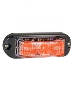 Autolamps LED Amber Emergency Lamp 12/24V Black 18cm [ref Narva 85210A]