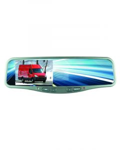 Jaylec 4.3" Tft Lcd Rear View Mirror Screen 12/24V 2X Camera Input 2.8M