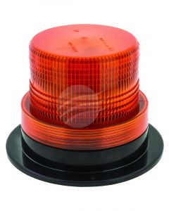Jaylec LED Amber Rotating Beacon 12-80V 3 Bolt Mount Alloy Base Short
