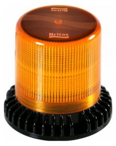 Britax LED Amber Beacon 10-30V 30Watt 3 Bolt Mount 3 Strobe 1 Rotate