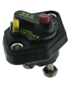 Bussmann Circuit Breaker 255 Series 35A Manual Reset Panel Mount