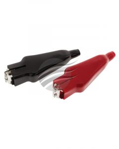 Jaylec Battery Clamps Insulated Black Red 50Amp [ref Narva TC202] Pck 2