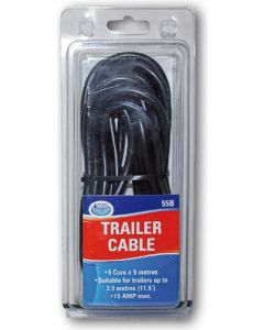 ARK Five Core Trailer Cable with Black Sheath 5M Blister Pack