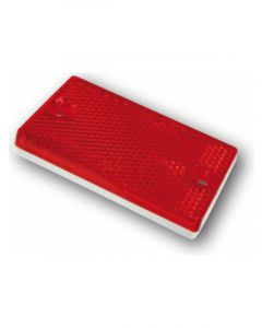 ARK Red Reflector Self Adhesive Or Screw 73mm X 43mm Adr Approved Bulk