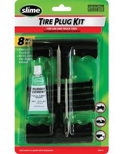 Slime T-Handle Tool Tyre Plug w/ Rubber Cement 8 Pieces Kit