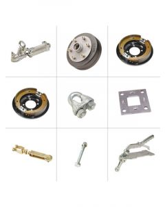 ARK 9" Mechanical Drum Brake Kit For Ford with Ford Bearings 45mm Axle