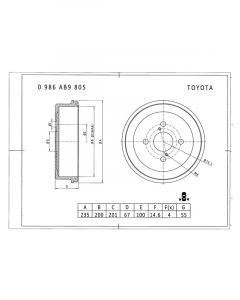 Bosch Brake Drum