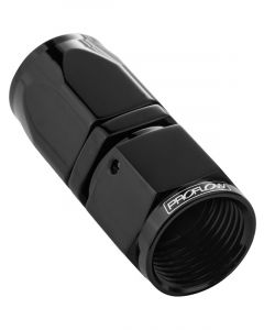 Proflow Straight Hose End -20AN Hose to Female, Black