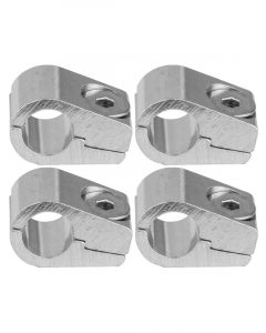 Proflow Aluminium 3/8in. Single Hose Line Clamp, 4 Pack