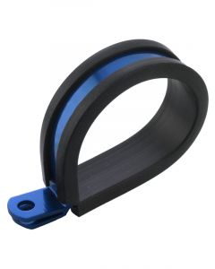 Proflow Cushioned Hose Mounting P-Clamp 19mm, Blue, 5 Pack