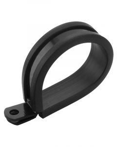 Proflow Cushioned Hose Mounting P-Clamp 19mm, Black, 5 Pack