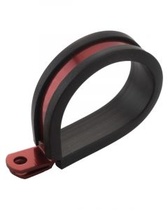Proflow Cushioned Hose Mounting P-Clamp 38.1mm, Red, 5 Pack