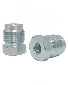 Proflow Brake Hard Line Tube Nut 9/16 x 20 Qty 2 for 3/16 Pipe