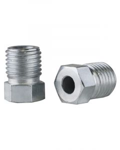Proflow Brake Hard Line Tube Nut 7/16 x 20 Qty 2 for 3/16 pipe