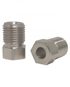 Proflow Stainless Brake Hard Line Tube Nut 10mm x 1.00mm Qty 2 for 3/1