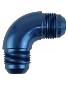 Proflow 90 Degree Union Flare Adaptor Fitting -12AN, Blue