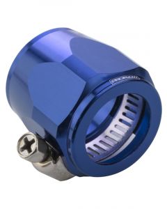 Proflow Aluminium Hex Hose Finisher Clamp 58mm ID, Blue