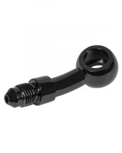 Proflow Black -03AN To 20 Degree Banjo Brake Hose End 10mm / 3/8i