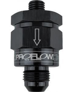 Proflow EFI Fuel Check Valve M12 x 1.25 To -06AN, Black