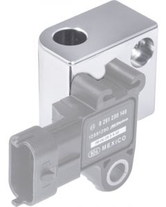 Proflow GM LS Engine MAP Sensor Relocation Block, Silver