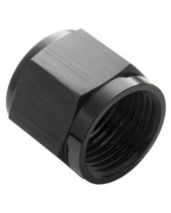 Proflow Aluminium Tube Nut AN For 1/2in. Tube, Black
