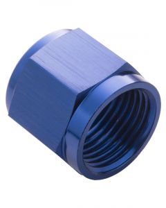 Proflow Aluminium Tube Nut AN For 5/8in. Tube, Blue