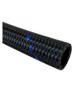 Proflow Hose, Black Nylon Braided 04AN, 1/4in., 1 Metre Length Bul