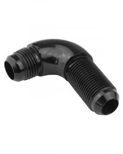 Proflow 90 Degree Male Fitting Bulkhead Adaptor -06AN, Black