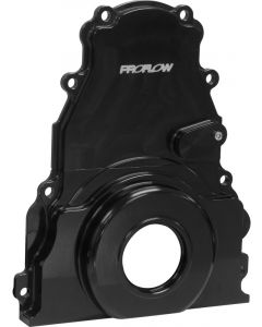 Proflow Timing Cover, 2-Piece, Billet Aluminium, Black Anodised, C