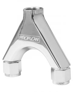 Proflow Aluminium Fuel Pump Y Adaptor Female 2 x 6AN To AN8, Pol