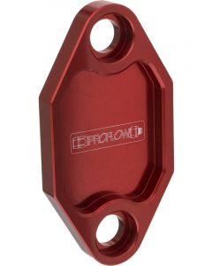 Proflow Fuel Pump Block-Off Plate, Aluminium, Red Anodised, Holden