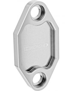 Proflow Fuel Pump Block-Off Plate, Aluminium, Silver Anodised, Hol