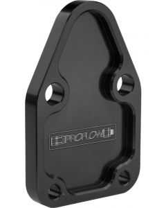 Proflow Fuel Pump Block-Off Plate, Aluminium, Black Anodised, SB
