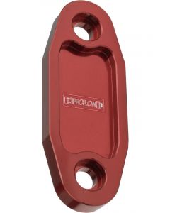 Proflow Fuel Pump Block-Off Plate, Aluminium, Red Anodised, Ford 3