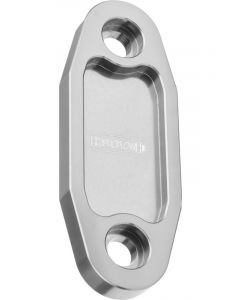 Proflow Fuel Pump Block-Off Plate, Aluminium, Silver Anodised, For