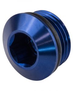 Proflow AN Port Plug, Low Profile Allen Key -12AN, Blue