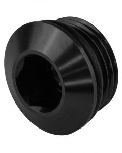 Proflow AN Port Plug, Low Profile Allen Key -12AN, Black