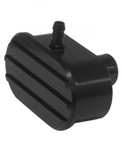 Proflow Valve Cover Breather, Push-In, Oval, Aluminium, Black, Fin