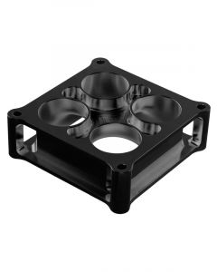 Proflow Carburettor Spacer, Aluminium Black Anodised, 2 in.