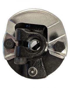 Proflow Steering Rag Joint, Steel, Natural 3/4in. -30 Spline x 3/